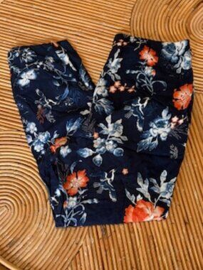 H&M Light Printed Jogger Pant Navy